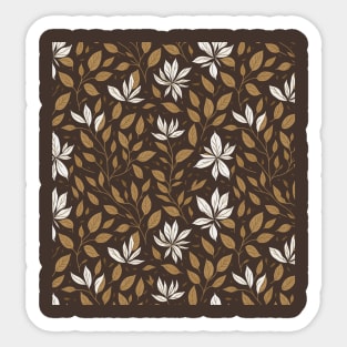 Seamless pattern with leaves. Sticker
